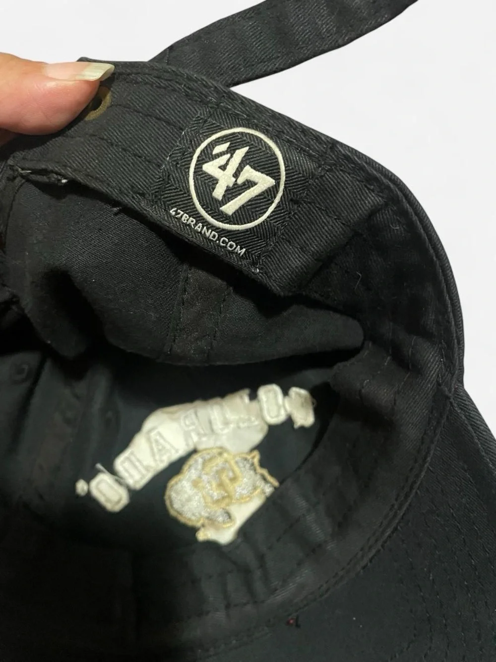 47 Brand Colorado Buffaloes Black Cap with Cream and Gold Logos